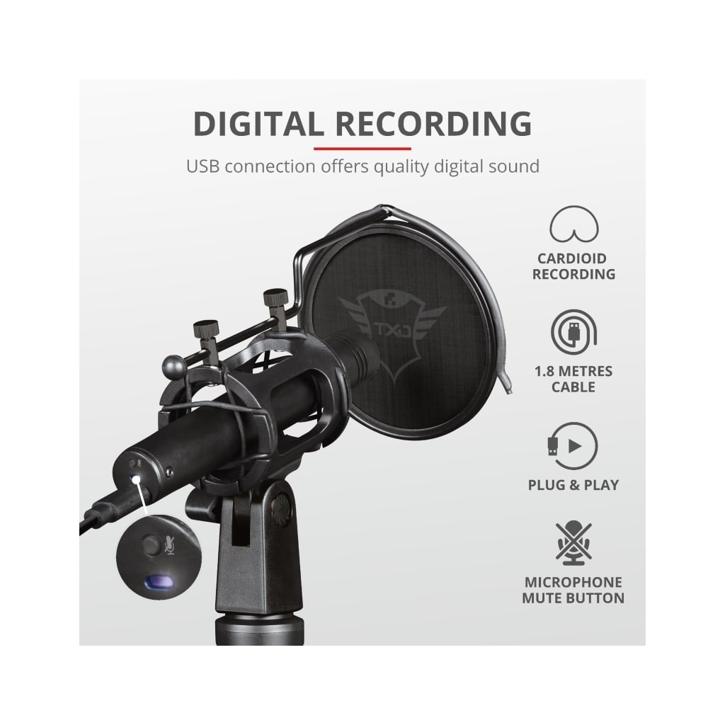 Мікрофон Trust GXT 241 Velica USB Black (24182) - зображення 6