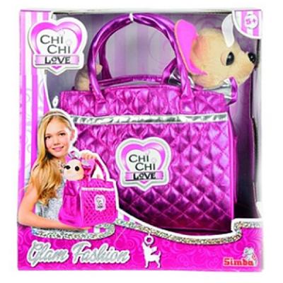 М'яка іграшка Chi Chi Love Чихуахуа Модний гламур із накидкою бантом і сумочкою 20 см (589 2280) - зображення 2