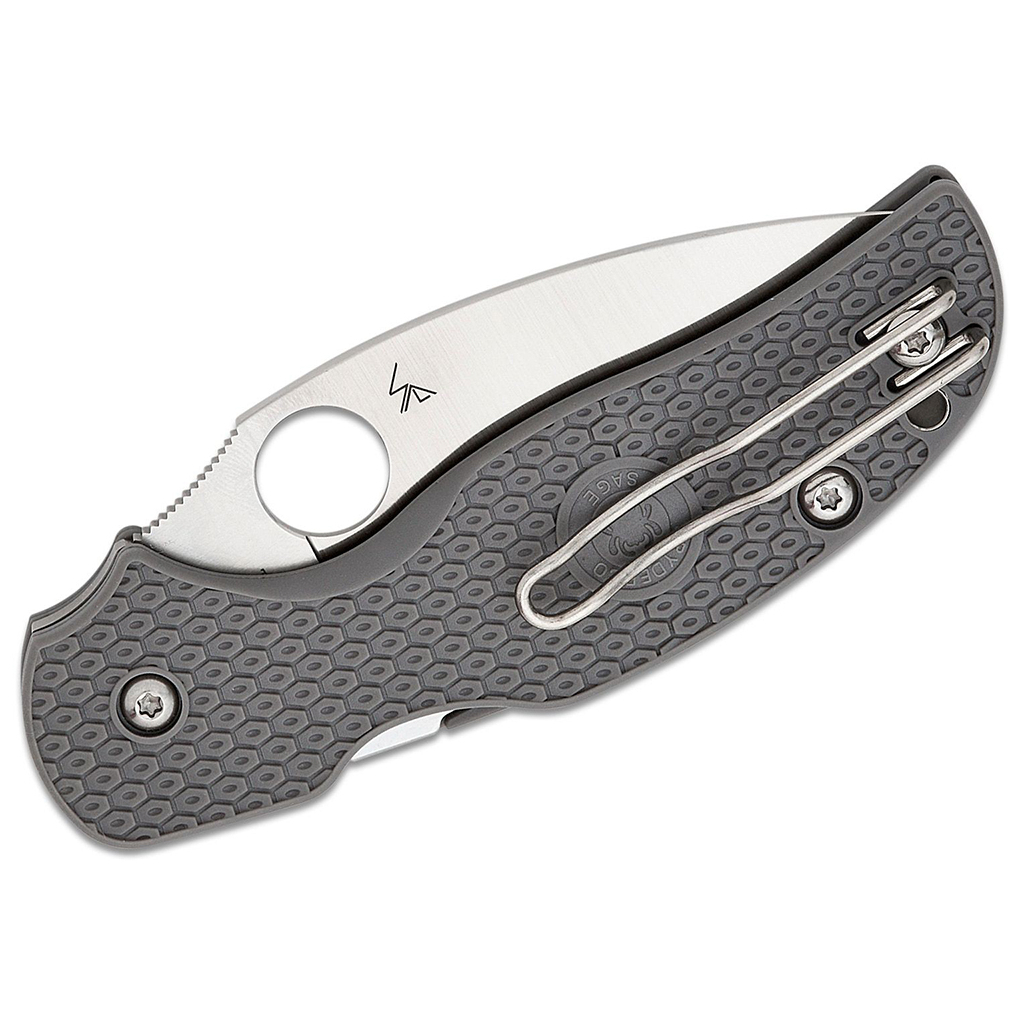 Ніж Spyderco Sage 5 Maxamet Grey FRN (C123PGY) - зображення 4