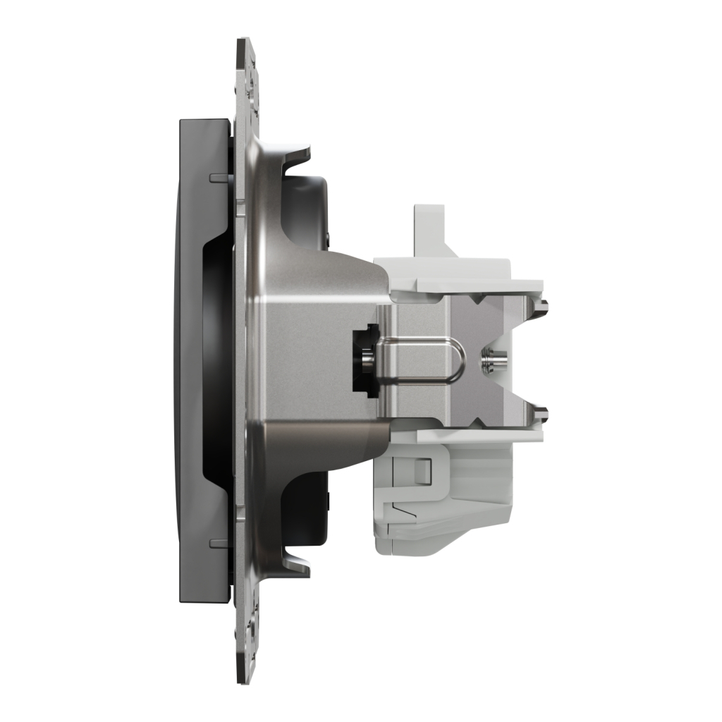 Розетка Schneider Electric ASFORA без заземлення антрацит (EPH3000171) - изображение 4