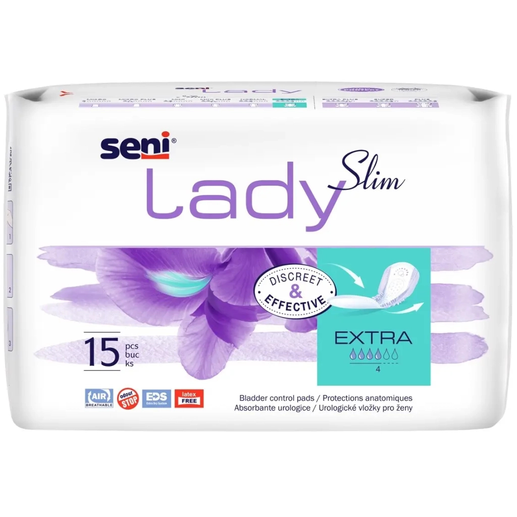 Урологічні прокладки Seni Lady Slim Extra 15 шт. (5900516699123) - зображення 1