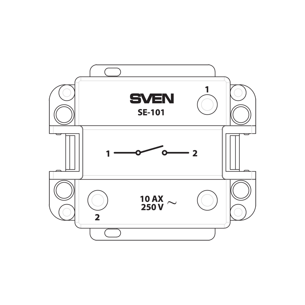 Вимикач Sven SE-101 white (7100069) - зображення 5