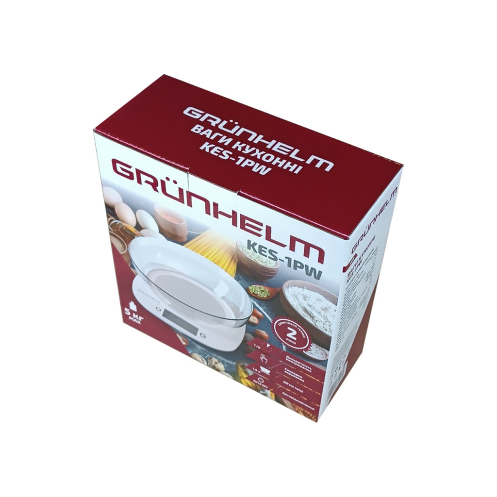 Ваги кухонні Grunhelm KES-1PW - изображение 6