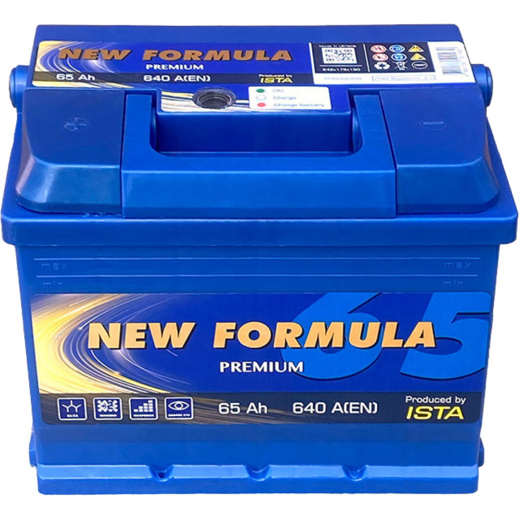 Акумулятор автомобільний NEW FORMULA PREMIUM 65Ah (+/-) (640EN) (5652302250) - зображення 1