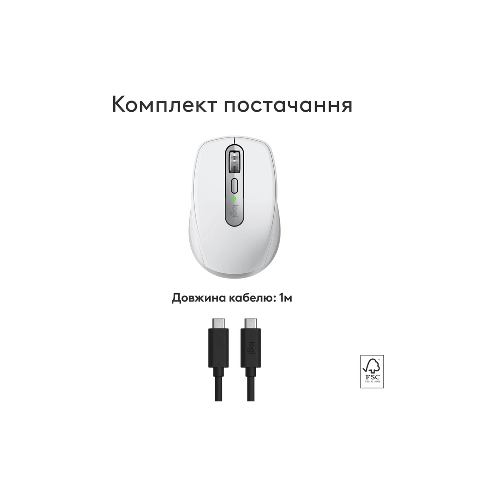 Мишка Logitech MX Anywhere 3S для MAC Wireless Pale Grey (910-006946) - зображення 4