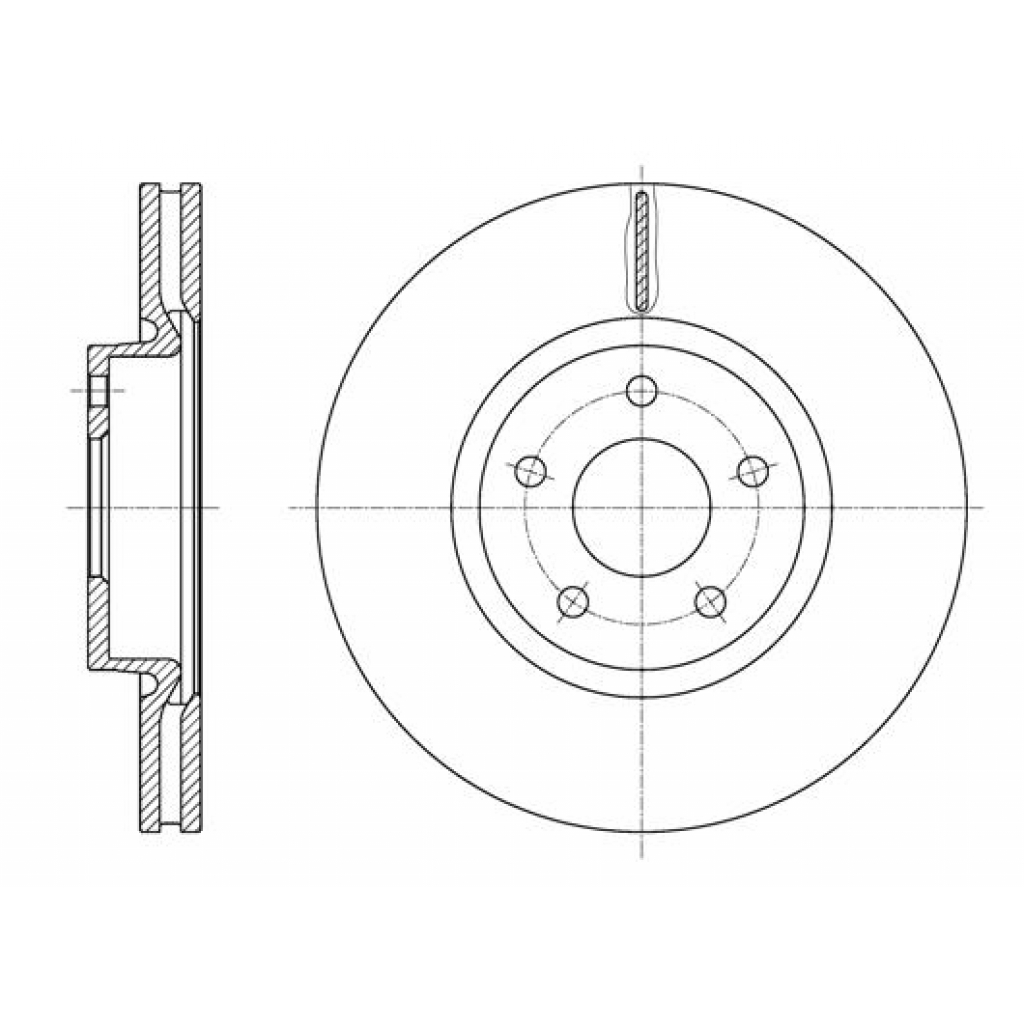 Гальмівний диск REMSA 61562.10 - зображення 1