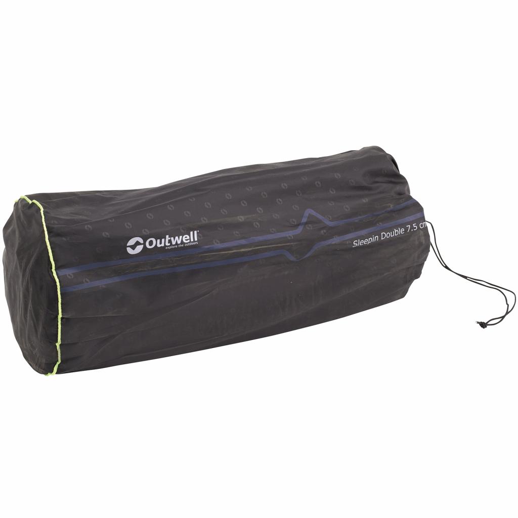 Туристичний килимок Outwell Self-inflating Mat Sleepin Double 7.5 cm Black (928853) - зображення 2