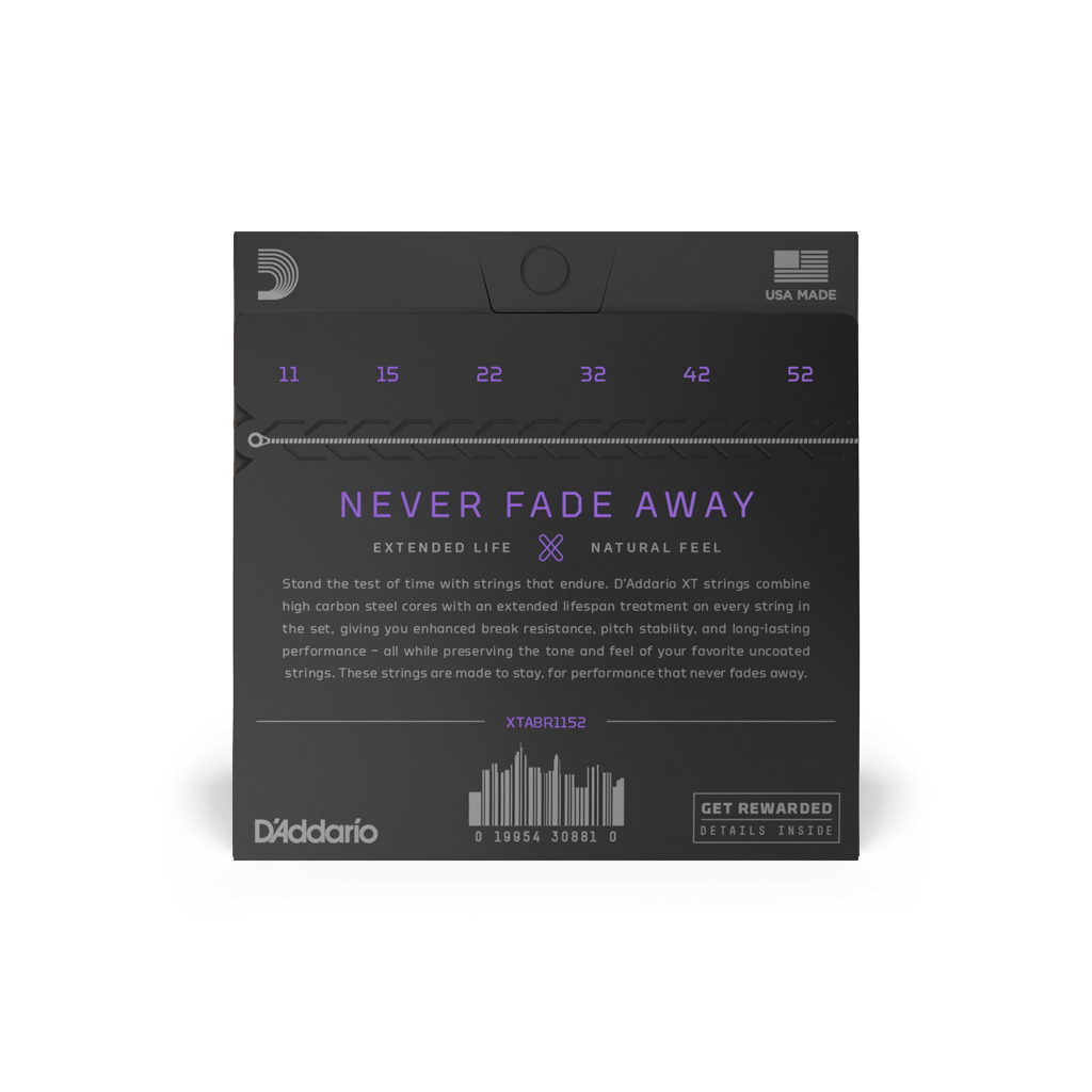 Струни для гітари D'Addario XT 80/20 Bronze Custom Light (11-52) (XTABR1152) - зображення 3