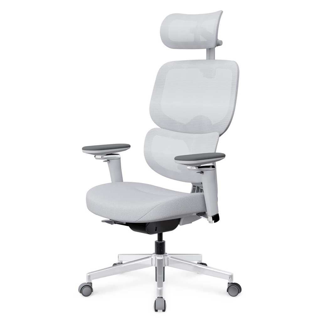 Офісне крісло Mealux D2 Air Fabric Grey (HF-D2 F/G) - зображення 3