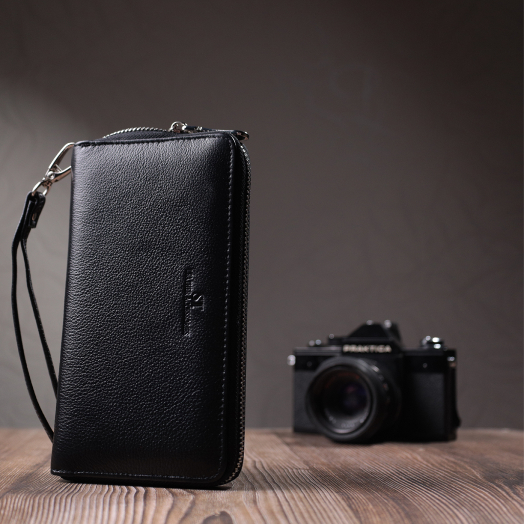 Гаманець ST Leather Унісекс З натуральної шкіри Чорний (22697) - зображення 9