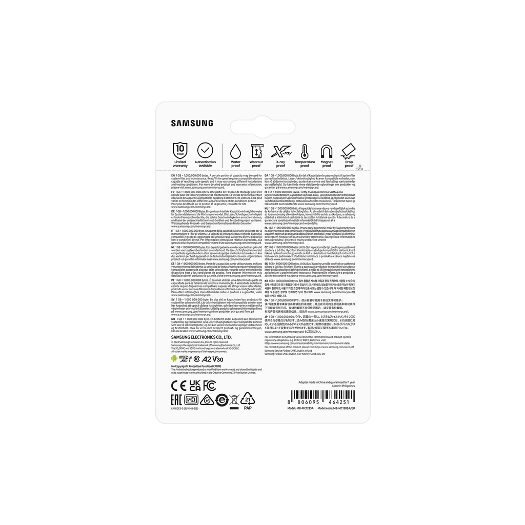 Карта пам'яті Samsung 128 GB microSDXC Class 10 UHS-I U3 V30 A2 EVO Plus+SD Adapte (MC128SA/EU) - зображення 9