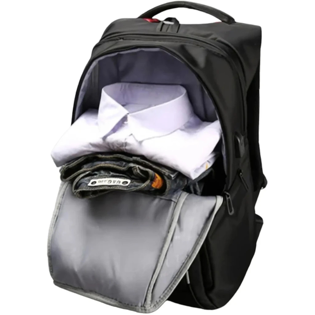 Рюкзак для ноутбука Tavialo 15.6" Smart TB20-1 black, 20л, 46х31х19см (TB20-124BL) - зображення 5