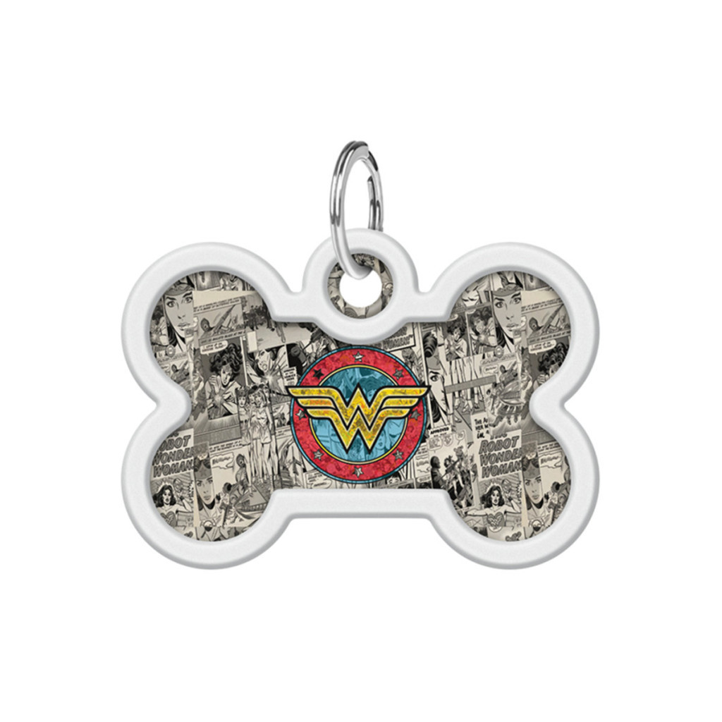 Адресник для тварин WAUDOG Smart ID з QR паспортом "Диво-жінка 2" кістка 40х28 мм (0640-1013) - изображение 2