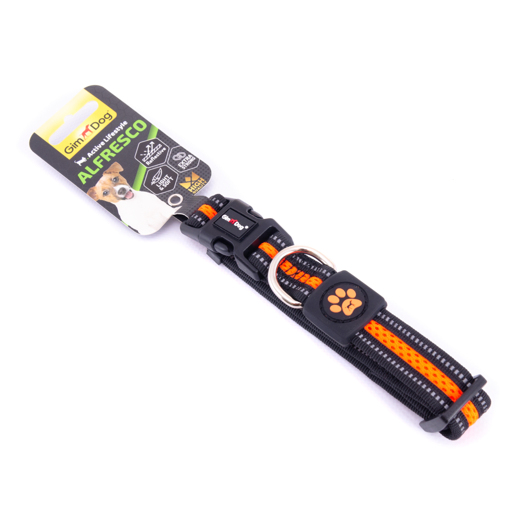 Нашийник для тварин GimDog Alfresco неопрен 28-40 см/20 мм жовтогарячий (8009632059457) - изображение 2