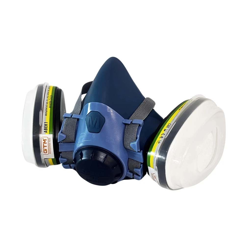 Респіратор GTM напівмаска з фільтром 703- ABEK1 та передфільтрами 7N11 (7500ABEK1-KIT) - зображення 1