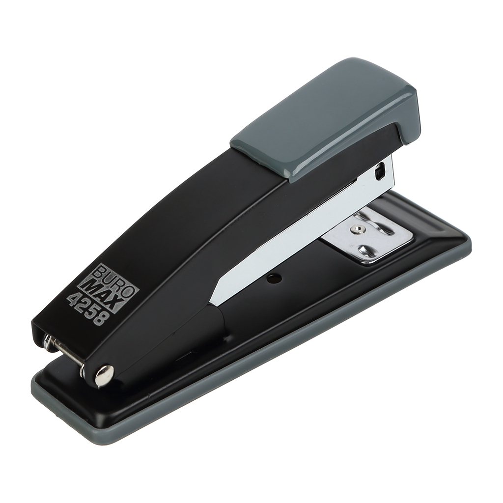 Степлер Buromax металевий, JOBMAX, 20 аркушів, (скоби №24; 26), 112 х 44 х 34 мм, чорний (BM.4258-01) - зображення 2