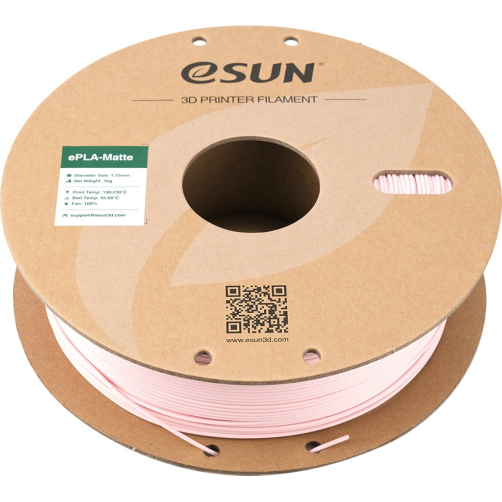 Пластик для 3D-принтера eSUN ePLA-Matte, 1,75мм, 1кг, peachy (ePLA-Matte-P175TP1) - зображення 3
