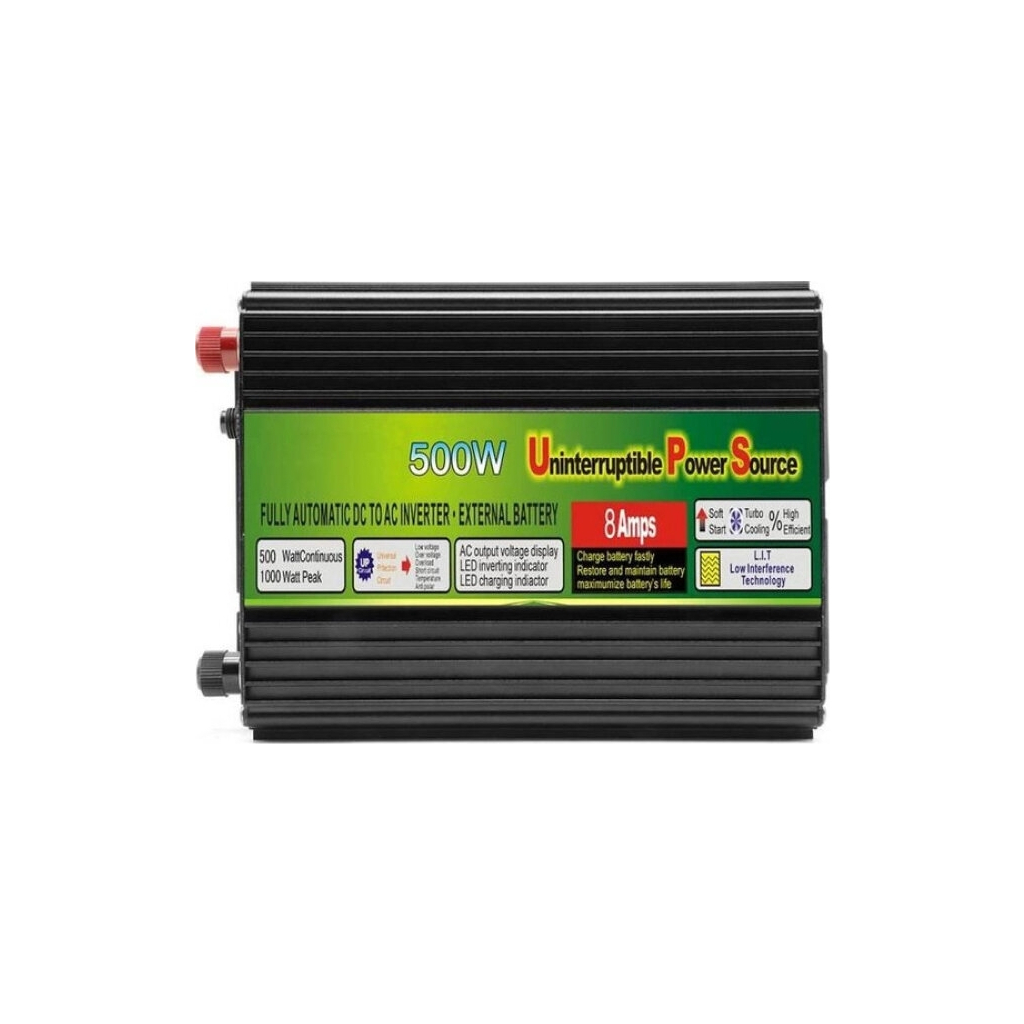 Автомобільний інвертор Belttt із зарядним пристроєм 500W, модифікована синусоїда (BEU-500L) - зображення 1