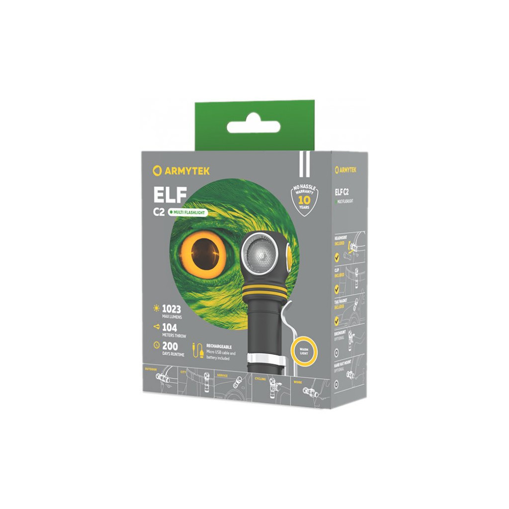 Ліхтар Armytek ELF C2 Micro-USB Warm (F05102W) - зображення 5