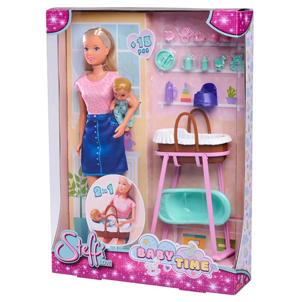 Лялька Simba набір Штеффі Час з малюком, з аксесуарами (5733706) - зображення 11