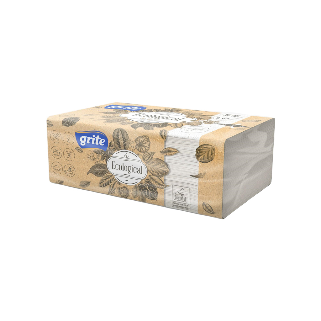 Паперові рушники Grite Ecological 2 шари 150 аркушів (4770023350203/4770023346688) - зображення 1