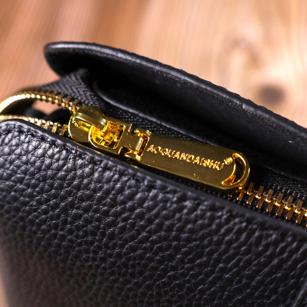 Сумка Vintage Жіноча на три відділення з натуральної шкіри Чорна (22107) - зображення 11