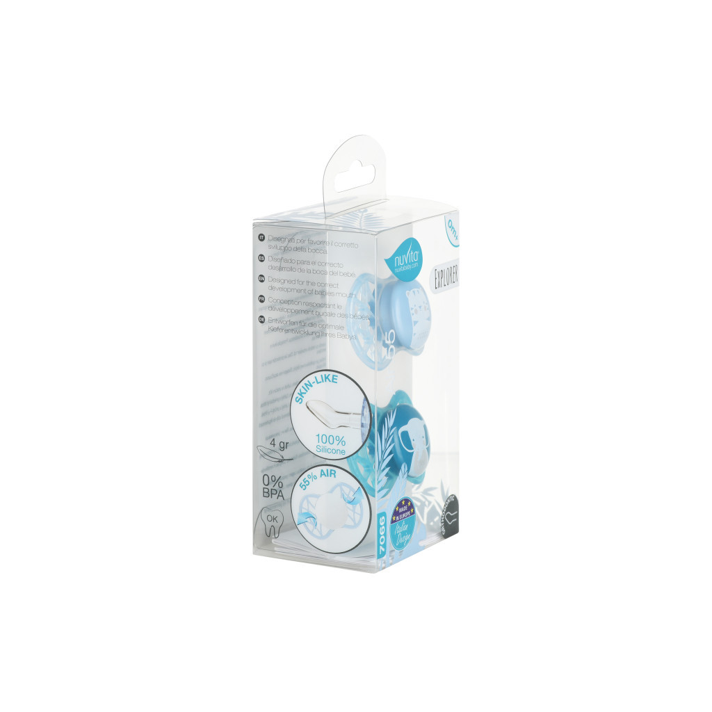 Пустушка Nuvita Air55 Explore 0m+ ортодонтична (NV7066M) - изображение 4