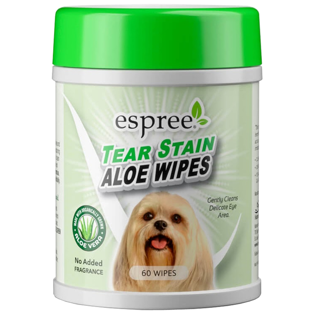 Вологі серветки для тварин Espree Aloe Tear Stain Wipes 60 шт. (0748406012783) - зображення 1