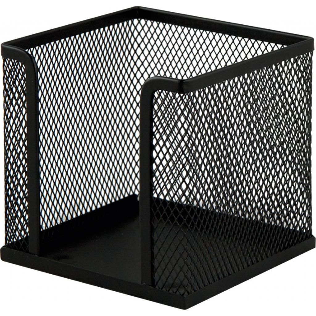 Підставка-куб для листів і паперів Buromax 10х10х10 см, wire mesh, black (BM.6215-01) - зображення 1