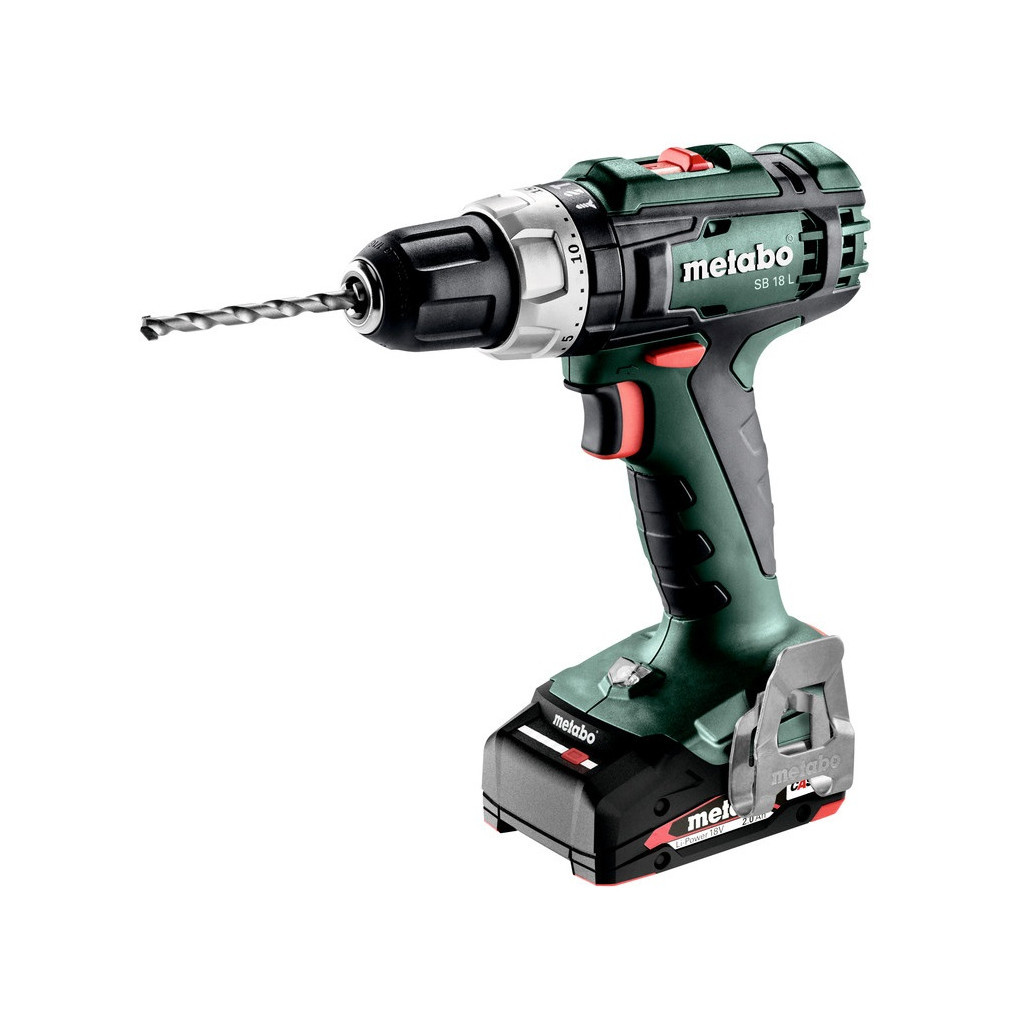 Шуруповерт Metabo SB 18 L Li-Power 18В, акб 2х2Ah, 25·50Нм, 450·1800 об/хв, кейс metaBOX 145 (602317500) - зображення 1