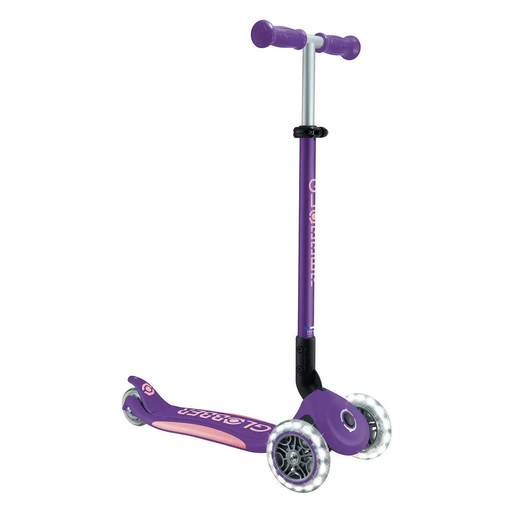Самокат Globber серії Elite Lights фіолетово-рожевий Колеса з підсвічуванням (439-603-3) - зображення 3