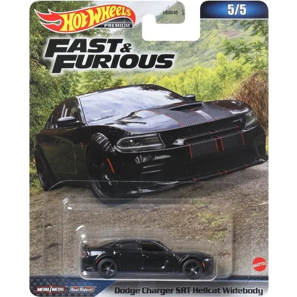 Машина Hot Wheels Колекційна модель Dodge Charger SRT Hellcat Widebody серії Форсаж (HNW46/HNW50) - зображення 5