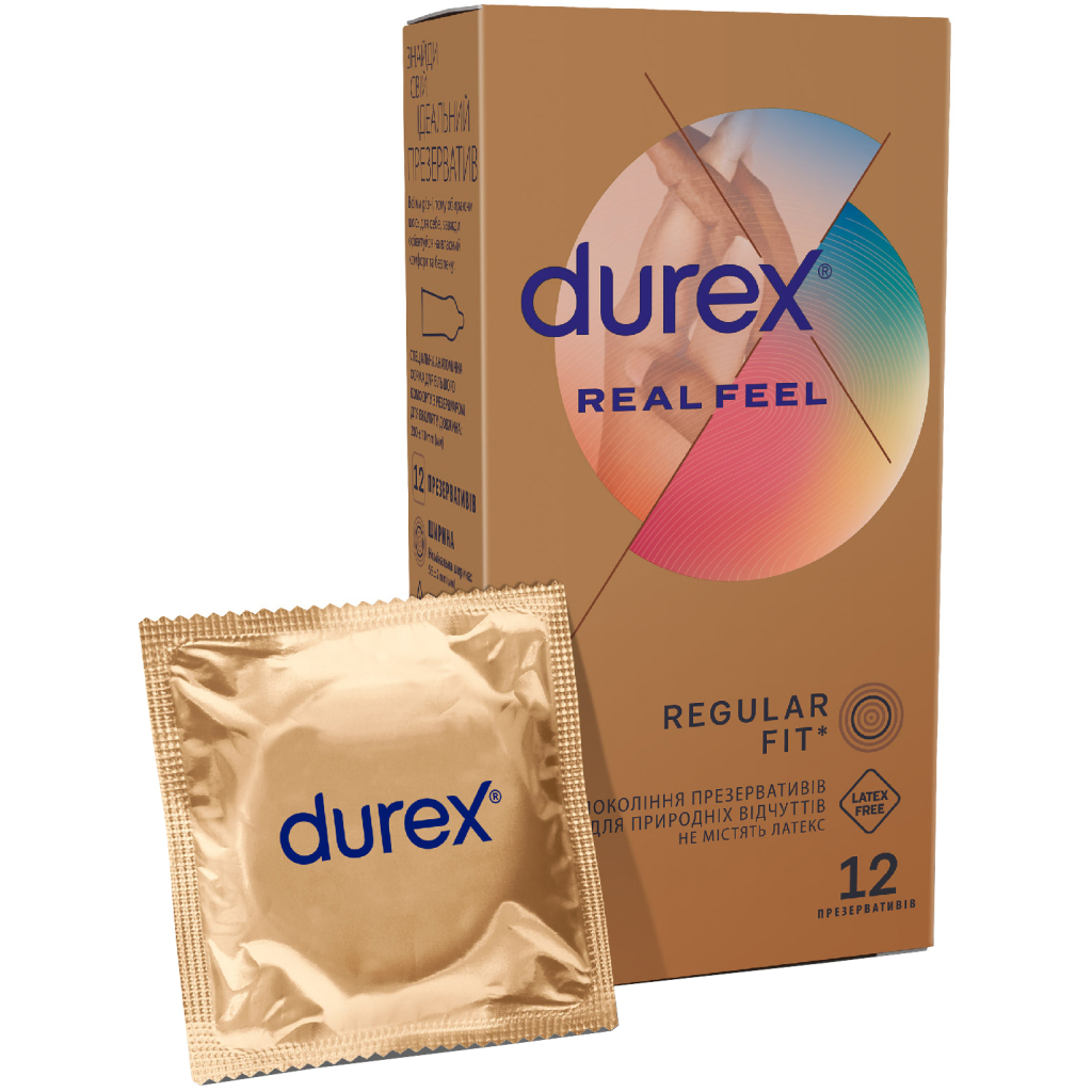 Презервативи Durex Real Feel з синтетичного латексу (безлатексні) 12 шт. (5052197026719) - изображение 1