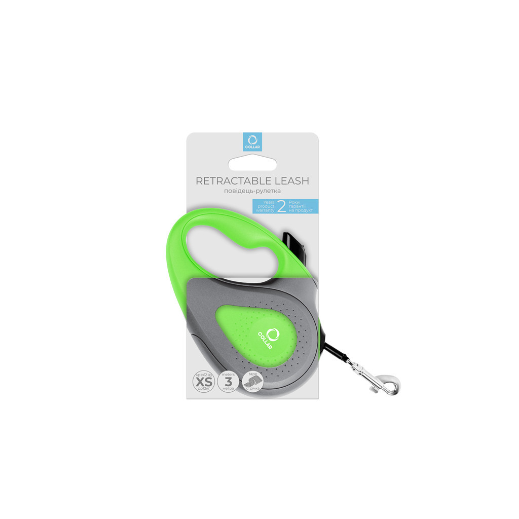 Повідець для собак Collar стрічка XS до 12 кг 3 м салатовий (81235) - зображення 3
