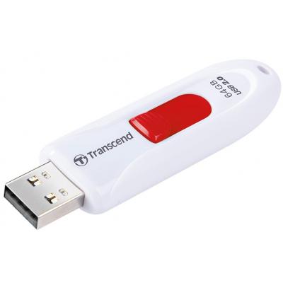 USB флеш накопичувач Transcend 64Gb JetFlash 590 White USB 2.0 (TS64GJF590W) - зображення 4