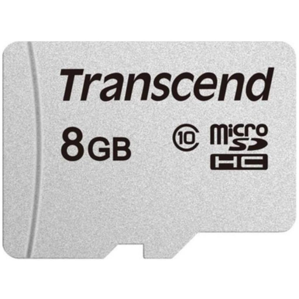 Карта пам'яті Transcend 8GB microSDHC class 10 UHS-I (TS8GUSD300S) - зображення 1