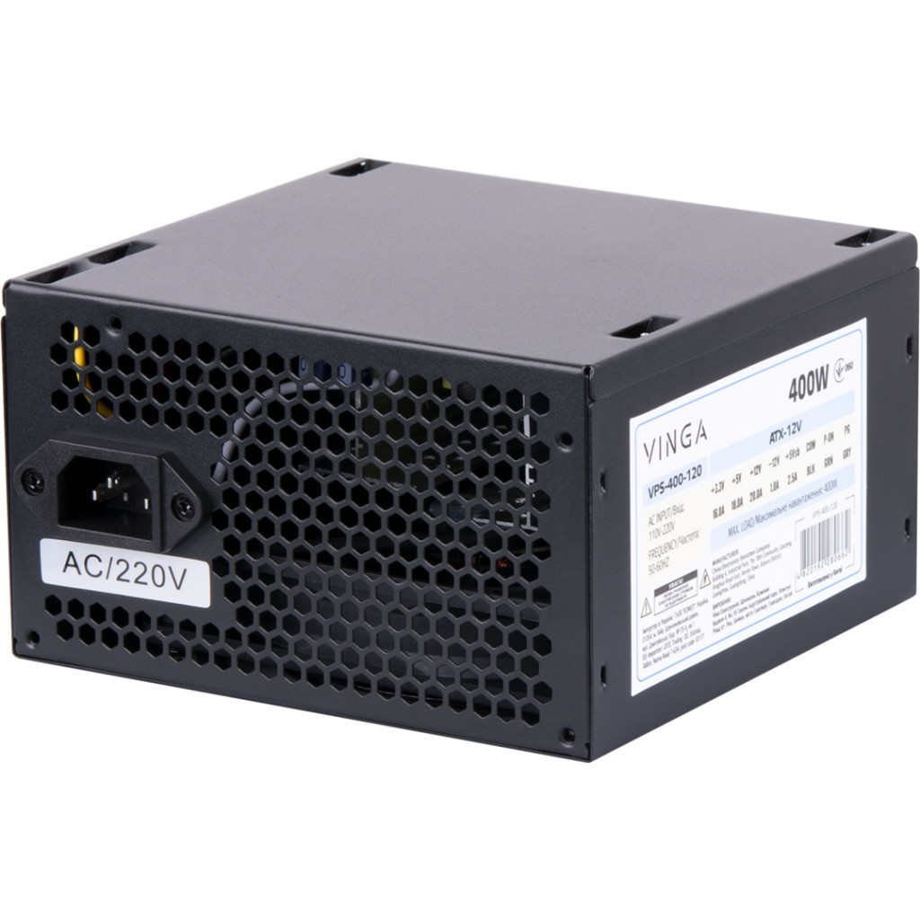 Блок живлення Vinga 400W ОЕМ (VPS-400-120) - зображення 6