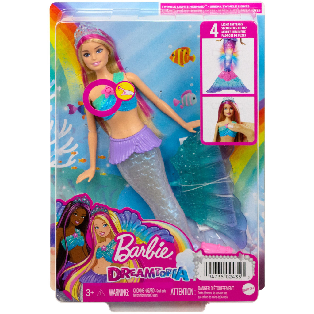 Лялька Barbie русалка Сяючий хвостик Дрімтопія (HDJ36) - зображення 4
