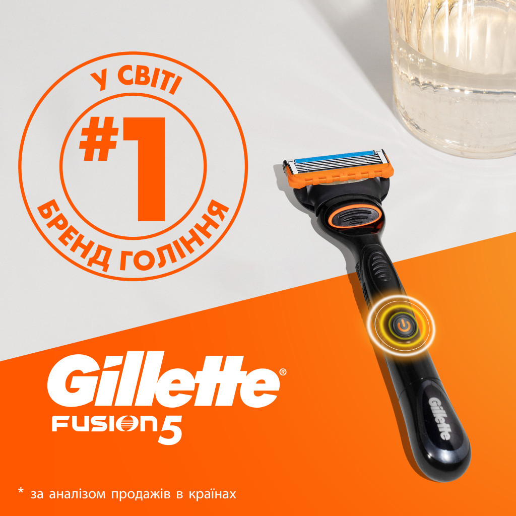 Змінні касети Gillette Fusion5 Power 4 шт. (7702018877591/7702018867219) - изображение 8