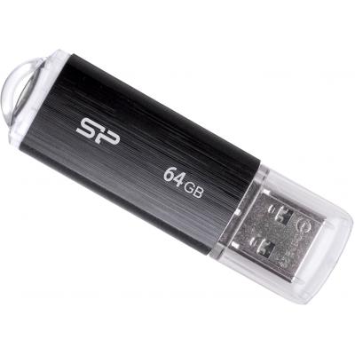 USB флеш накопичувач Silicon Power 64GB Ultima U02 Black USB 2.0 (SP064GBUF2U02V1K) - зображення 2