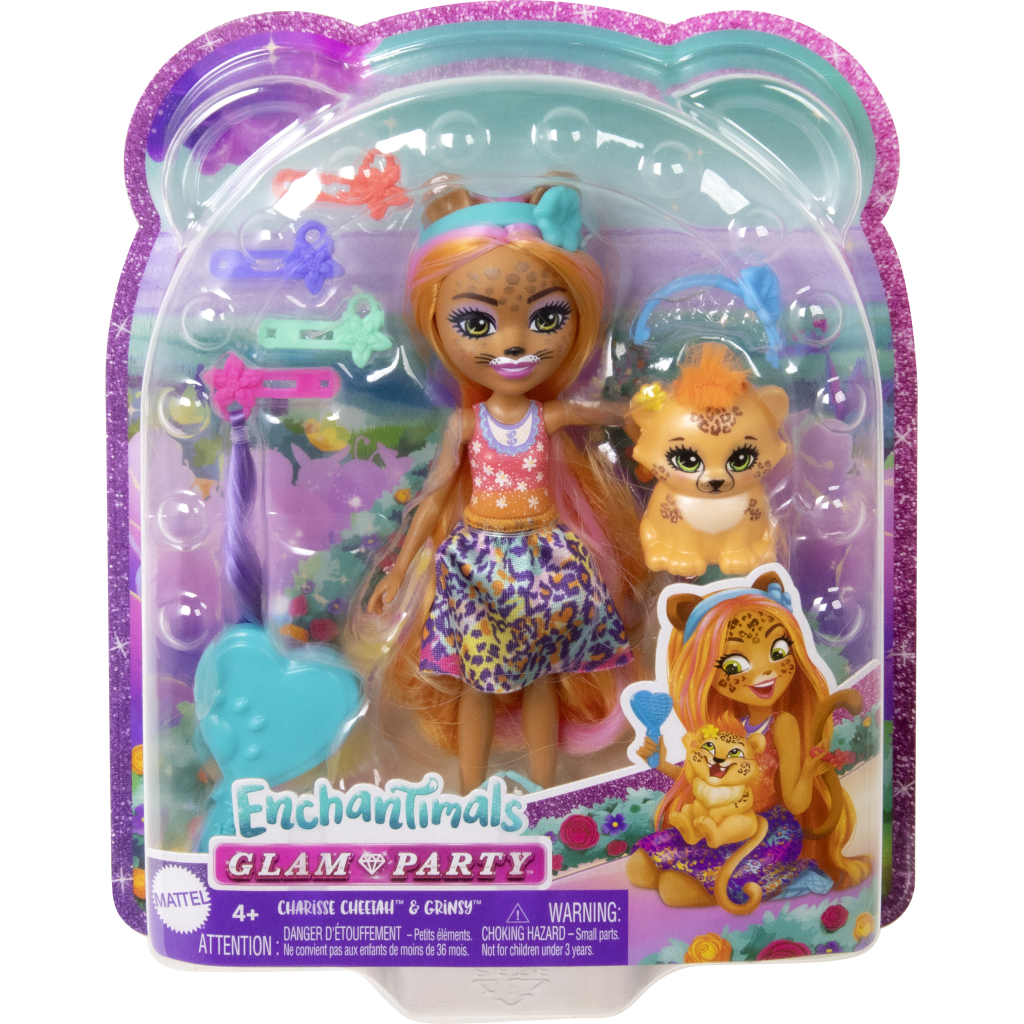 Лялька Enchantimals Гламурні зачіски Гепарда Черіш (HNV30) - зображення 5