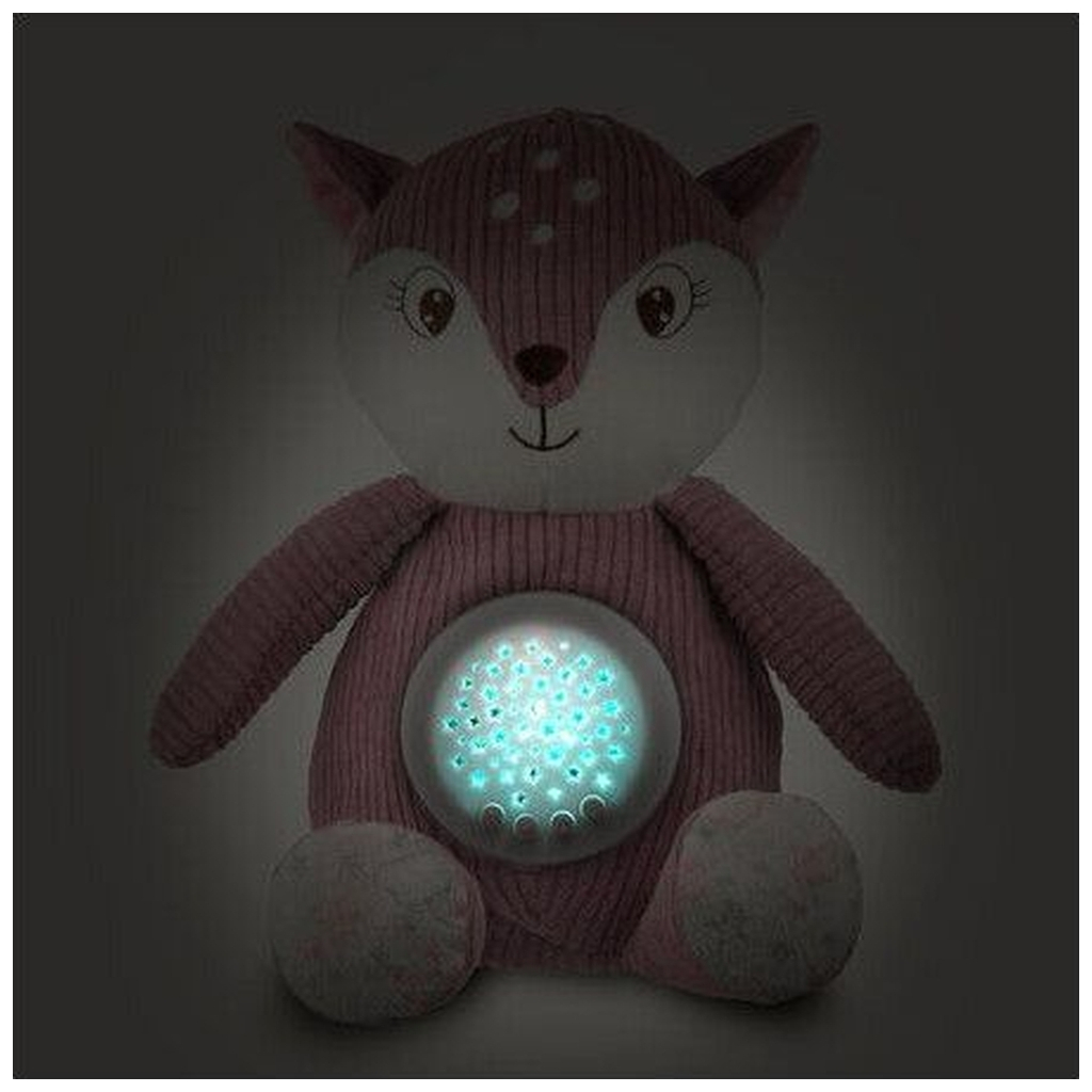 М'яка іграшка Canpol плюшева музична з проектором Оленя - рожева (77/206_pin) - зображення 8