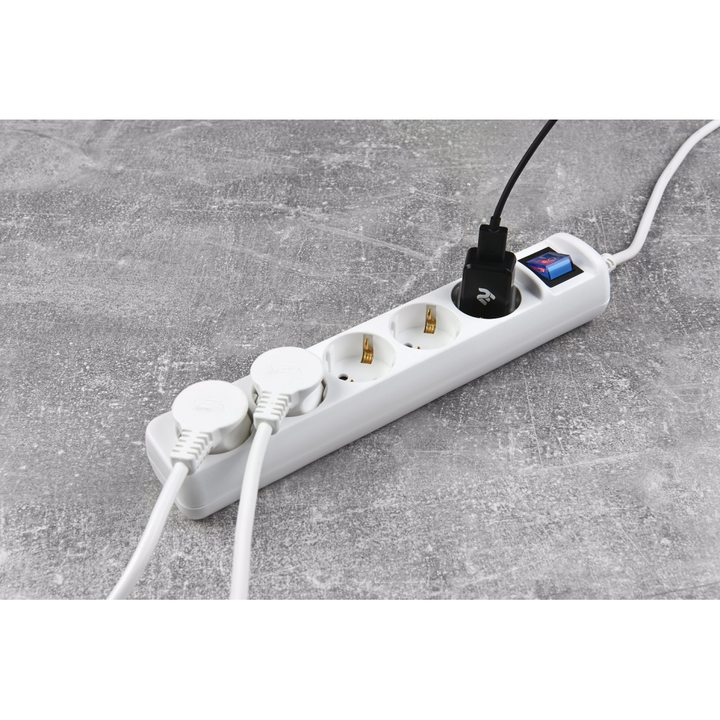 Мережевий фільтр живлення 2E 5xSchuko, 3м (2E-U05ESM3) - зображення 6