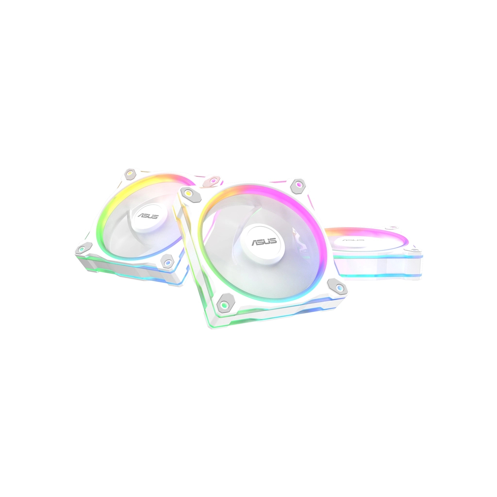 Кулер до корпусу ASUS PRIME MR120 REVERSE ARGB WHITE 3IN1 (90DA00L3-B09020) - зображення 1