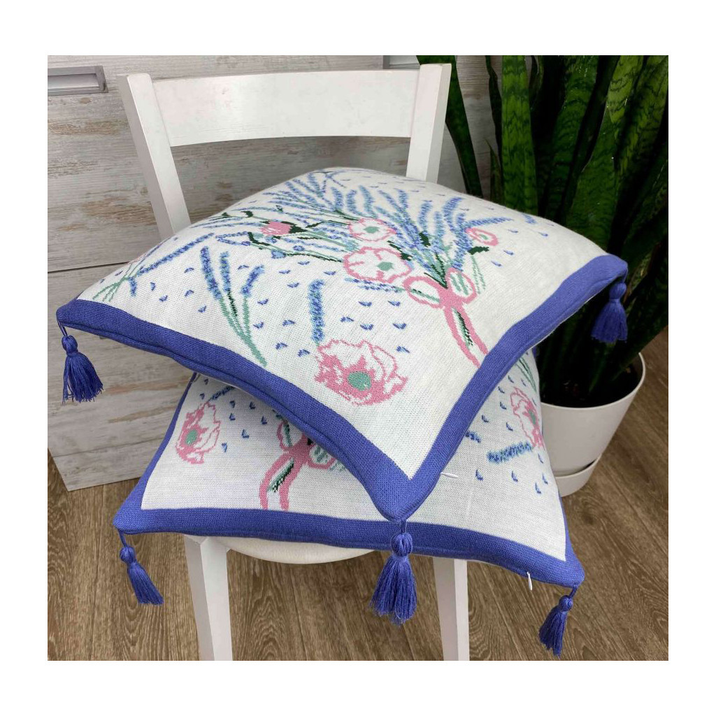 Наволочка Прованс в'язана Grosso 45х45 см (22103) - зображення 3