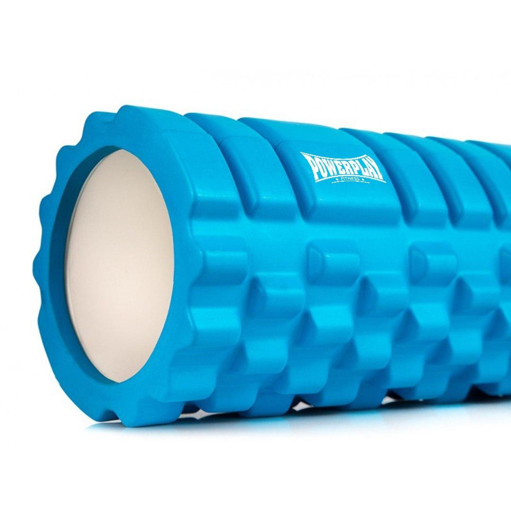 Масажний ролик PowerPlay 4025 Massage Roller 33x14см Синій (PP_4025_Blue) - зображення 2