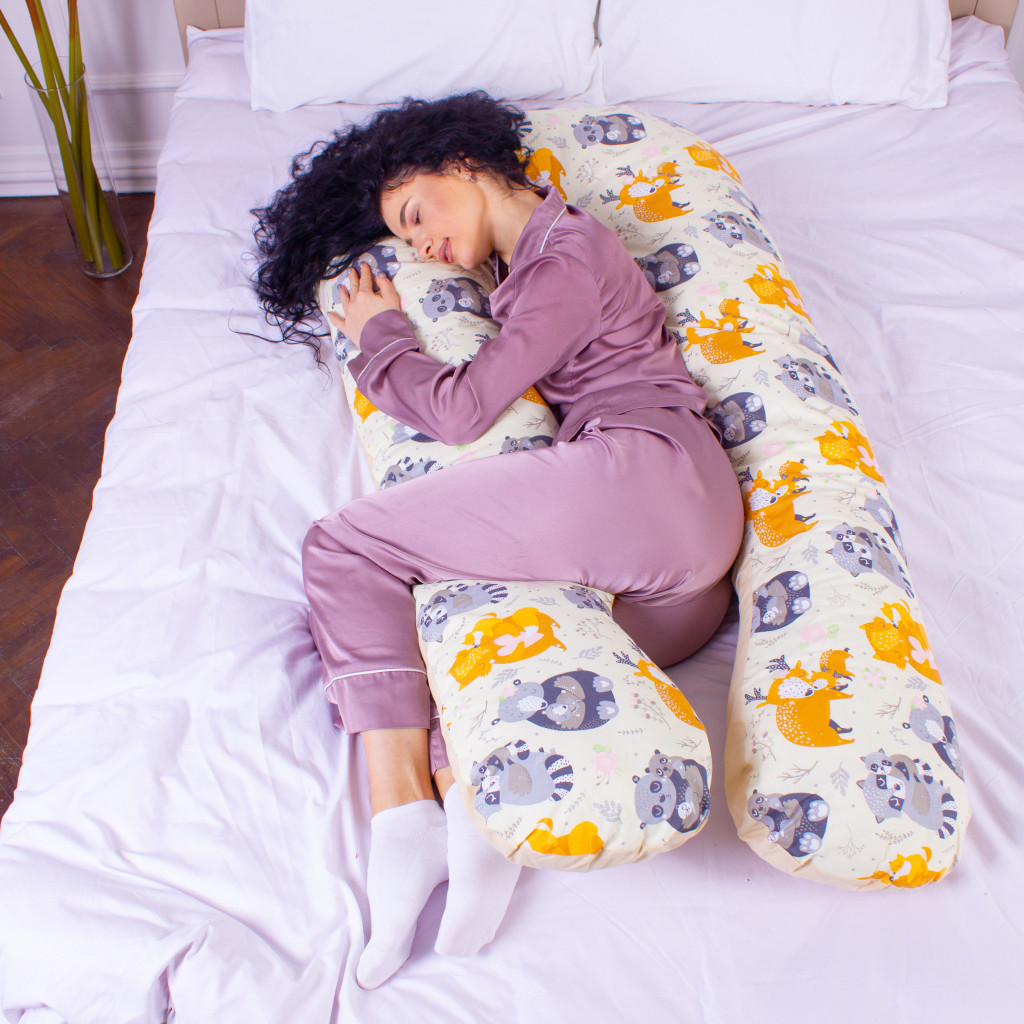 Подушка MirSon для вагітних та відпочинку Naturale Line Print №8007 U-подібна Elkasso (2200006178255) - зображення 2