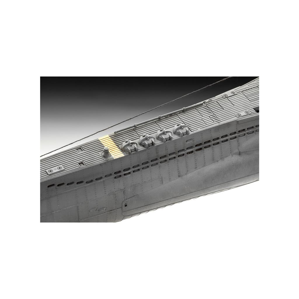 Збірна модель Revell Підводний човен Type VII C/41 рівень 4 масштаб 1:144 (RVL-05100) - зображення 6
