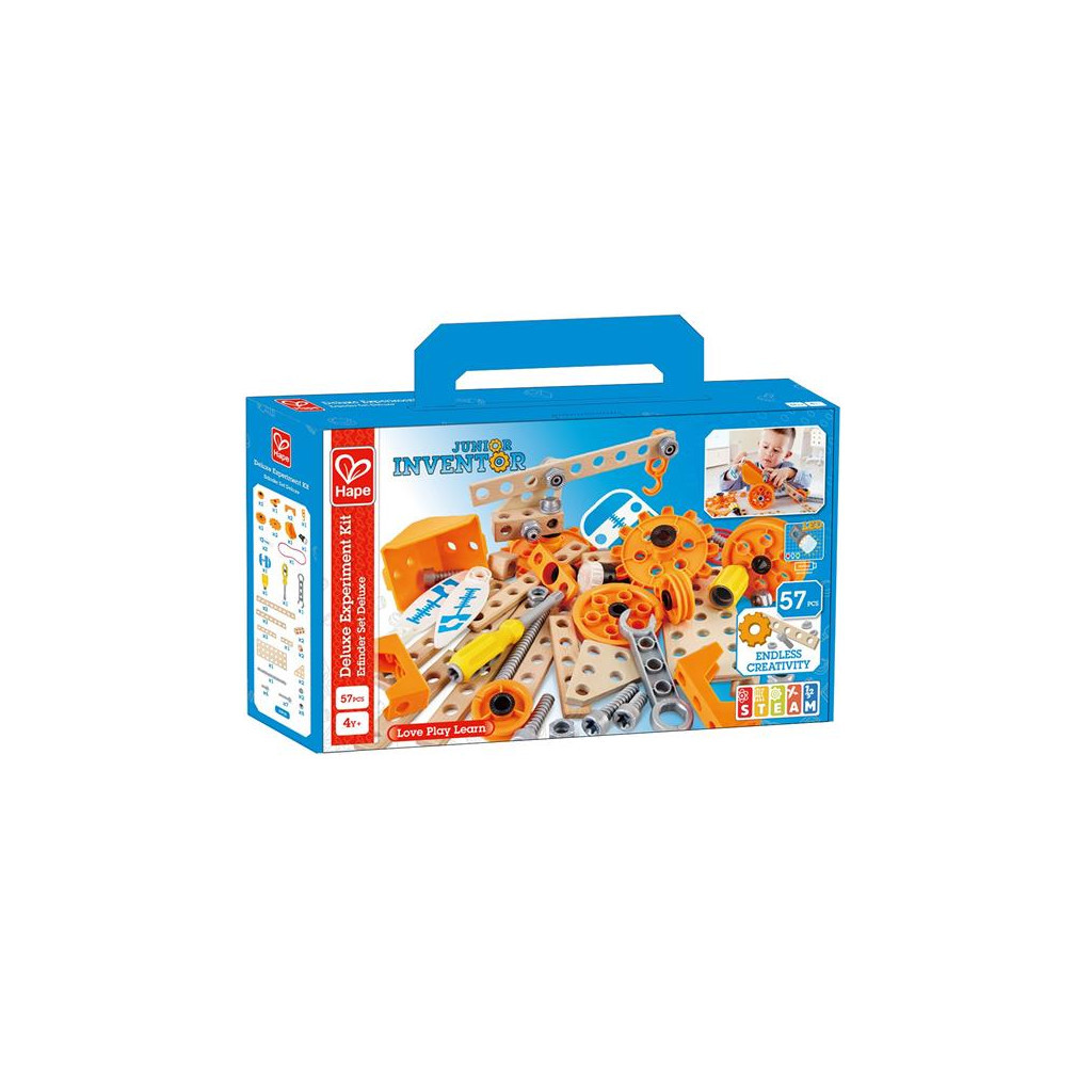 Конструктор Hape Junior Inventor з підсвіткою 57 деталей (E3032) - зображення 1