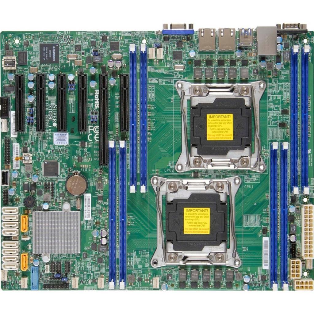 Серверна материнська плата Supermicro X10DRL-I-O - зображення 1
